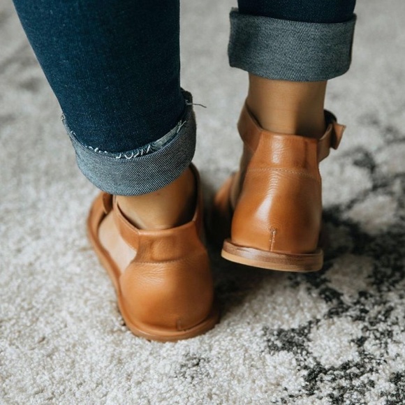 NEW Bed Stu Brown Lilia Ankle Strap Flat Sandals - Picture 4 of 7